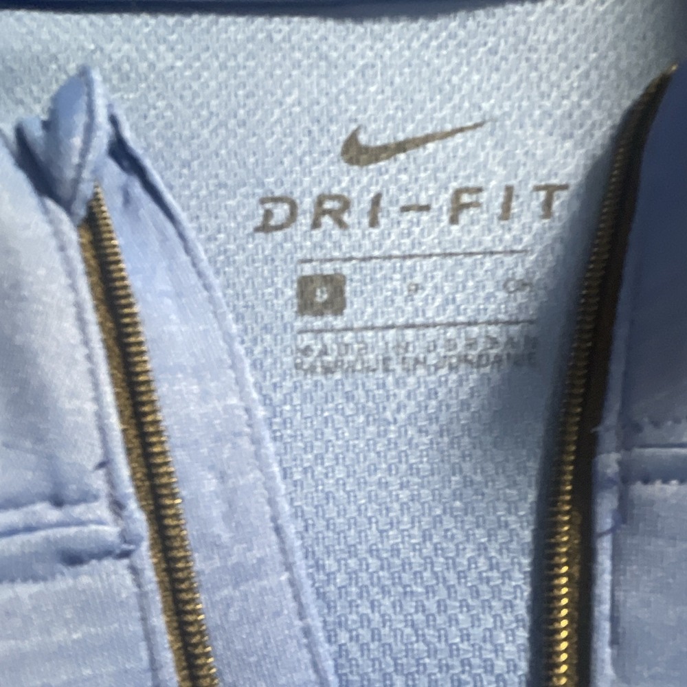 Nike Dri-FIT Men's Athletic Fit Blue 1/4 Zip Mock Neck Pullover Size S - Picture 3 of 10